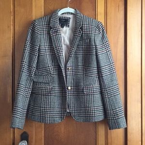 J Crew Tweed Schoolboy Blazer Size 8
